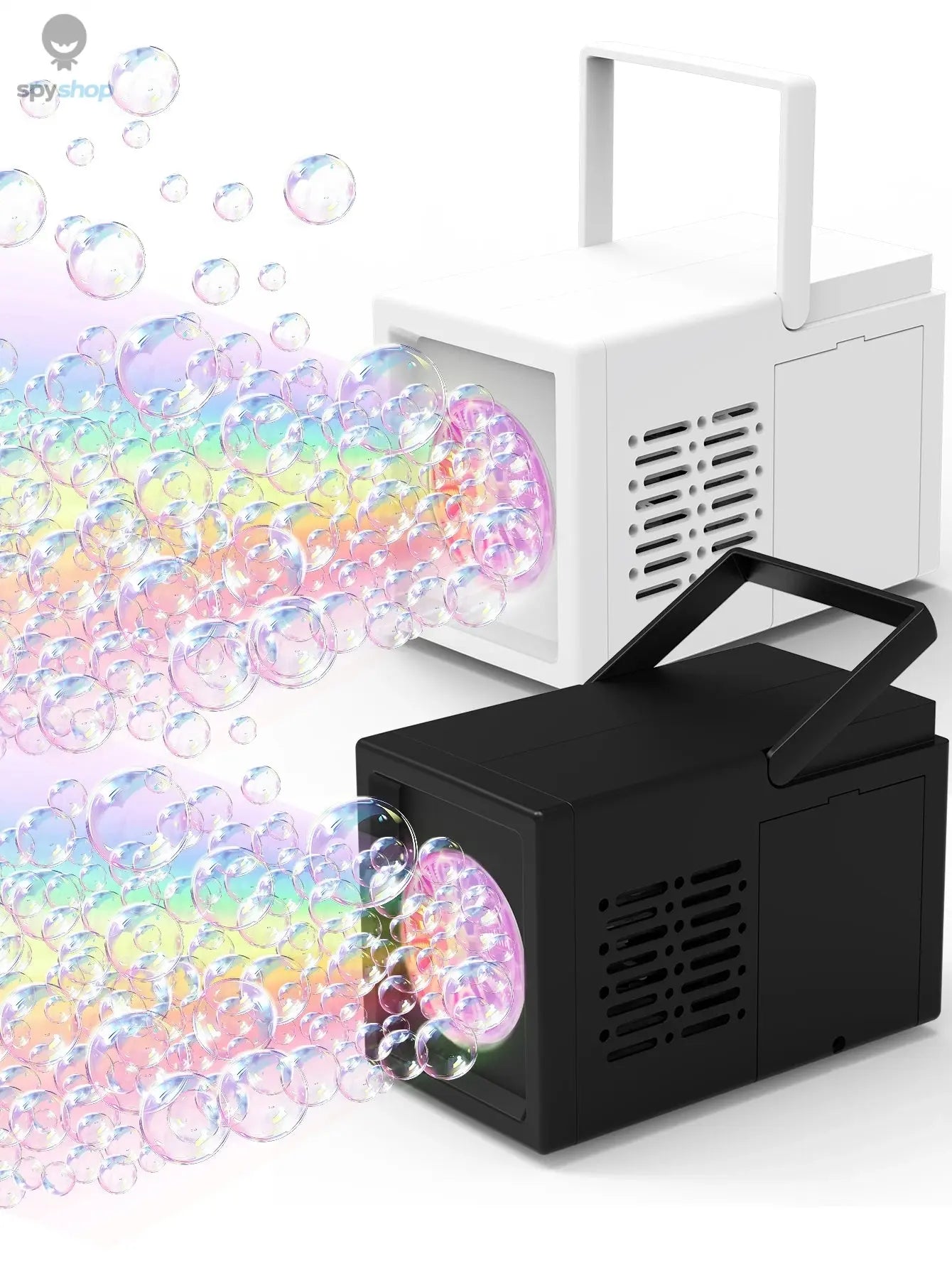 10 hole fully automatic bubble blowing handheld electric bubble machine toy outdoor birthday without battery and bubble water Spy-shop.com
