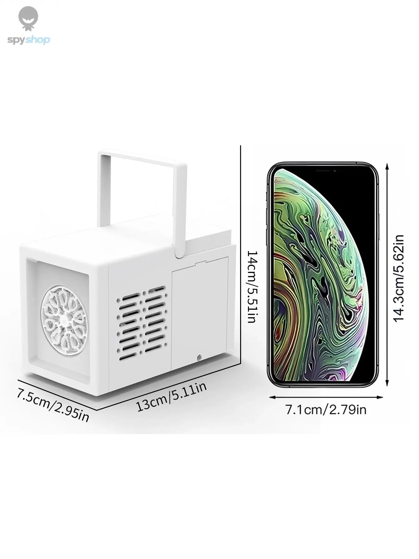 10 hole fully automatic bubble blowing handheld electric bubble machine toy outdoor birthday without battery and bubble water Spy-shop.com