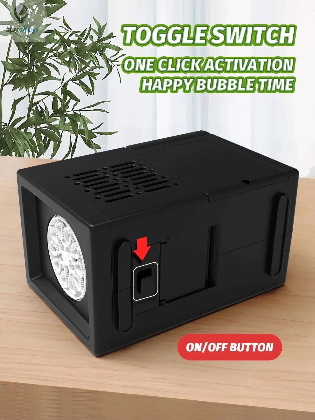 10-Hole Fully Automatic Bubble Machine Toy-white