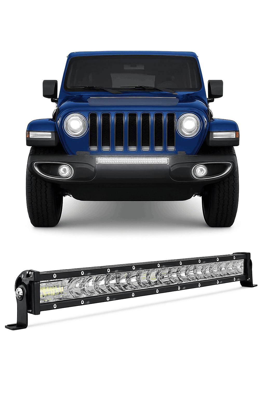 10 Inch / 20 Inch LED Light Bar Combo Beam Work Light-1pc 10 inch white
