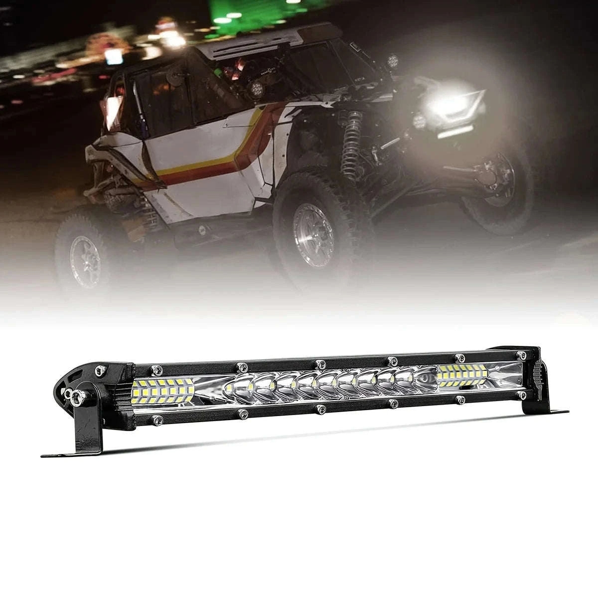 10 Inch / 20 Inch LED Light Bar Combo Beam Work Light-1pc 10 inch white