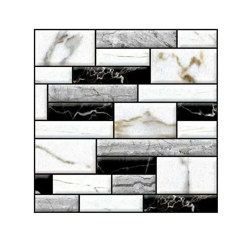 10 Pack 3D Self-Adhesive PVC Wall Panels for Easy Room Refresh-Wall Stickers 524 / 30cmX30cmX10pcs