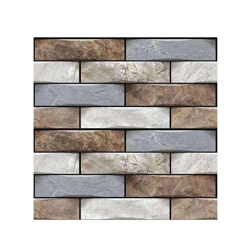 10 Pack 3D Self-Adhesive PVC Wall Panels for Easy Room Refresh-Wall Stickers 524 / 30cmX30cmX10pcs