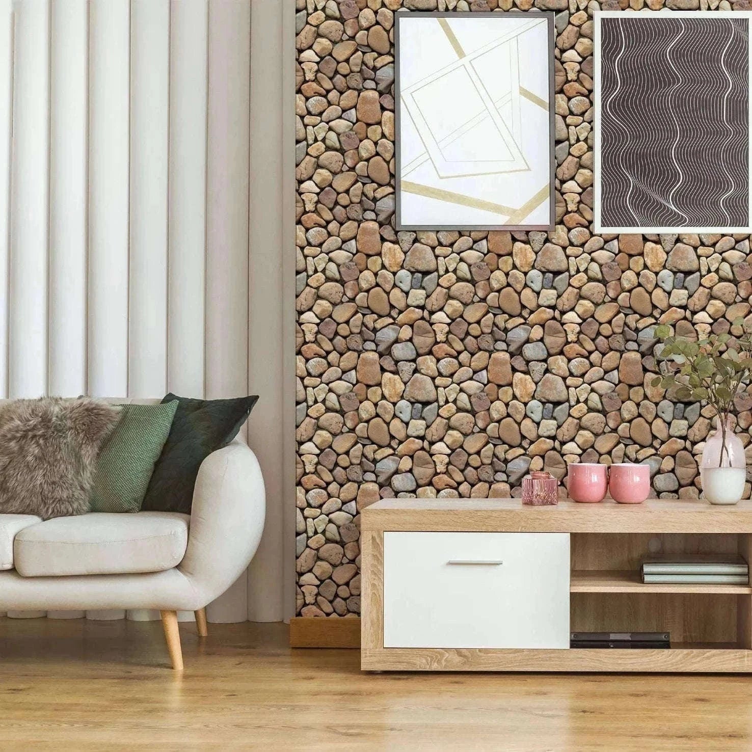 10 Pack 3D Self-Adhesive PVC Wall Panels for Easy Room Refresh-Wall Stickers 524 / 30cmX30cmX10pcs