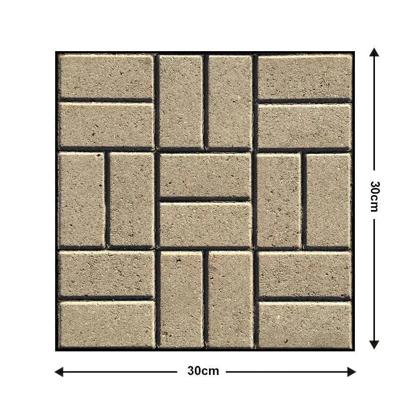 10 Pack 3D Self‑Adhesive Wall Stickers PVC Panels-Wall Stickers 524 / 30cmX30cmX10pcs