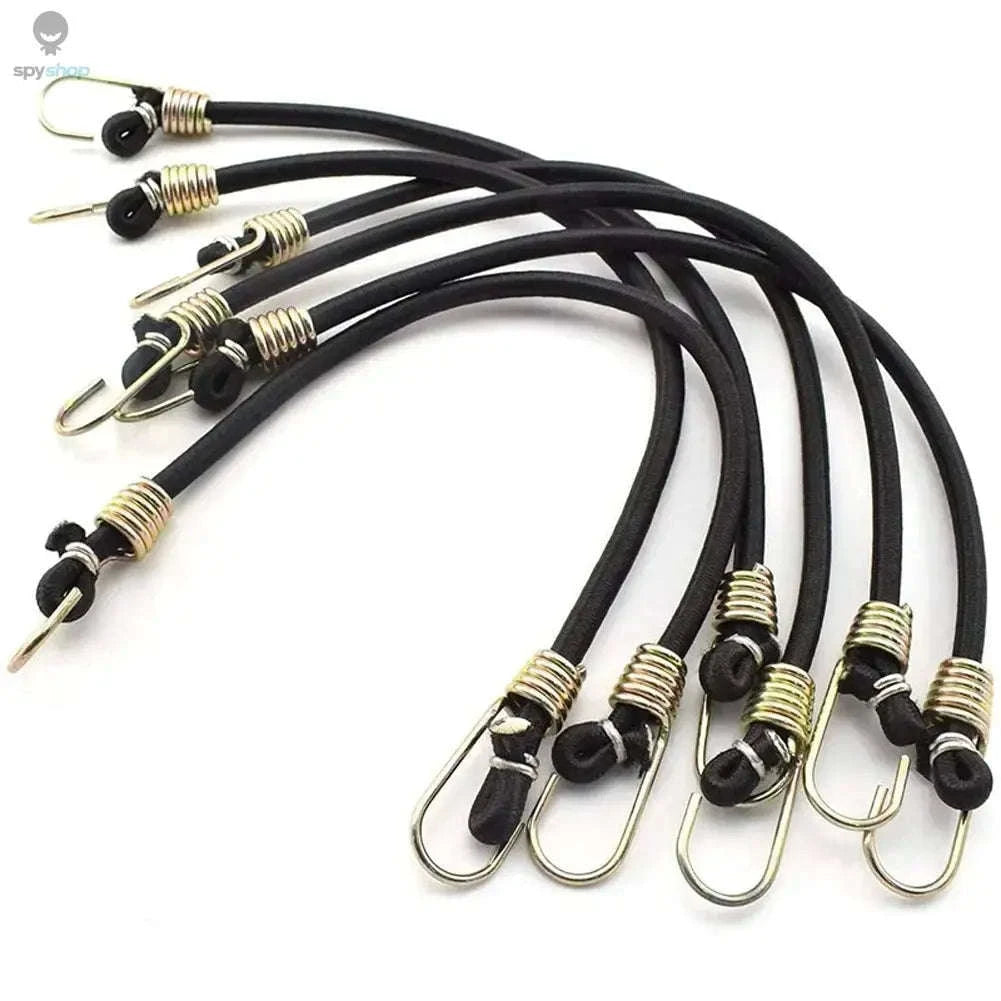 10 Pack Heavy Duty Elastic Bungee Cords With Carabiner-Default Title
