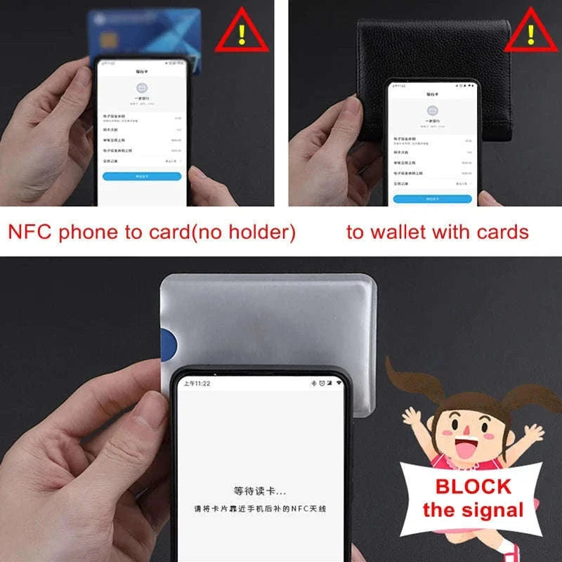 10-Pack RFID Blocking Card Sleeves for Everyday Card Protection-Default Title
