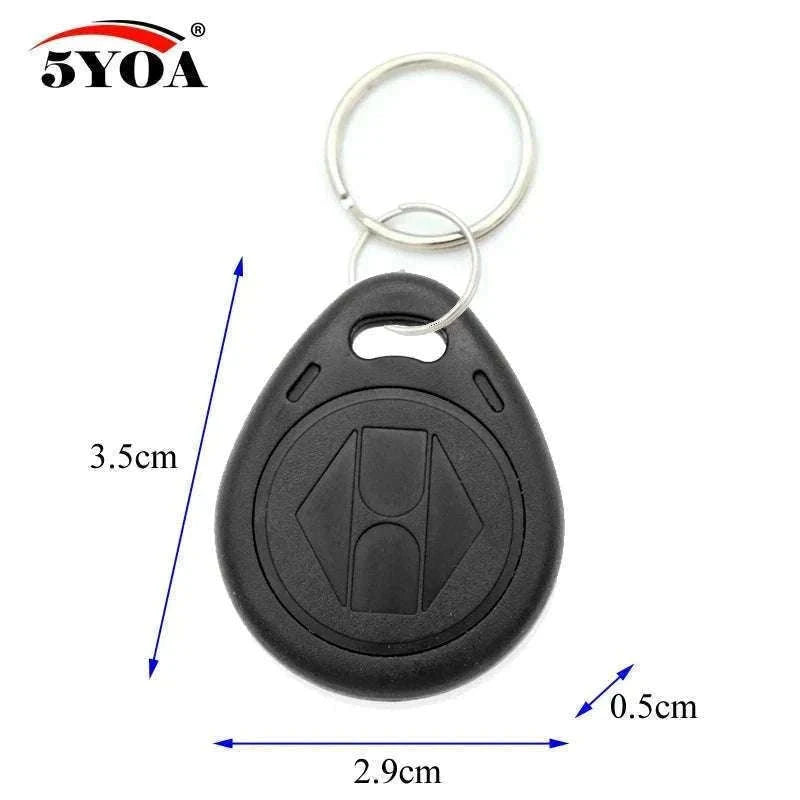 10 Pack T5577 Rewritable RFID Keyfobs for Access Control-10Yellow-KeyT57