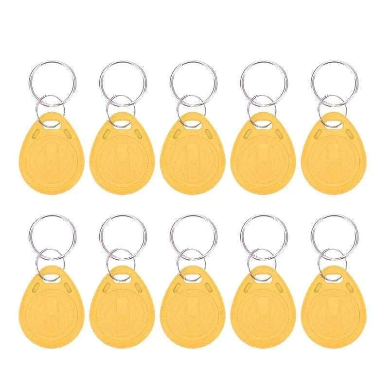 10 Pack T5577 Rewritable RFID Keyfobs for Access Control-10Yellow-KeyT57