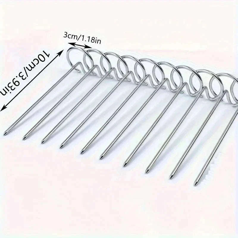 10-Piece Air Fryer Skewer Rack Set for Easy Grilling-10pcs
