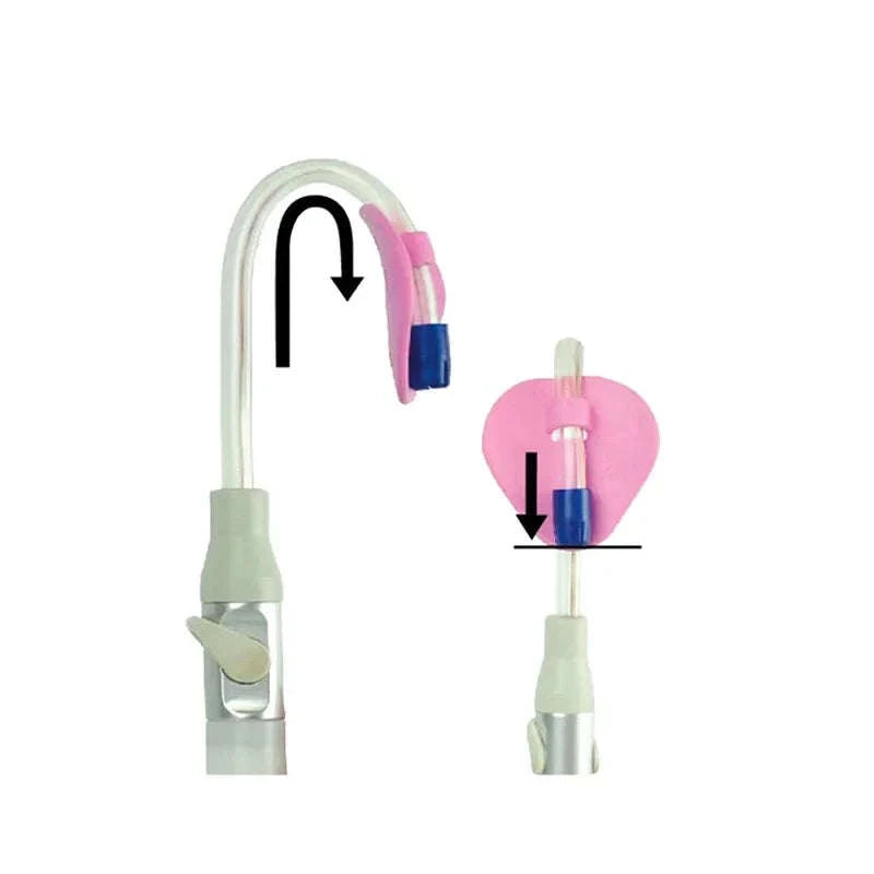 10-Piece Autoclavable Dental Suction Tube Holder-Default Title
