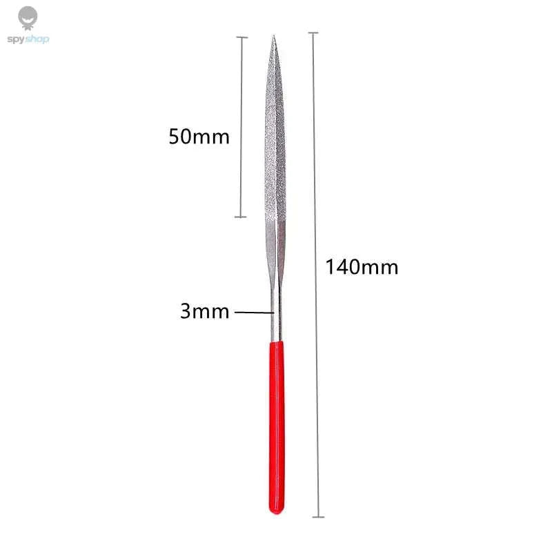 10-Piece Diamond Needle File Set for Precision Crafting-10pcs / 140mm