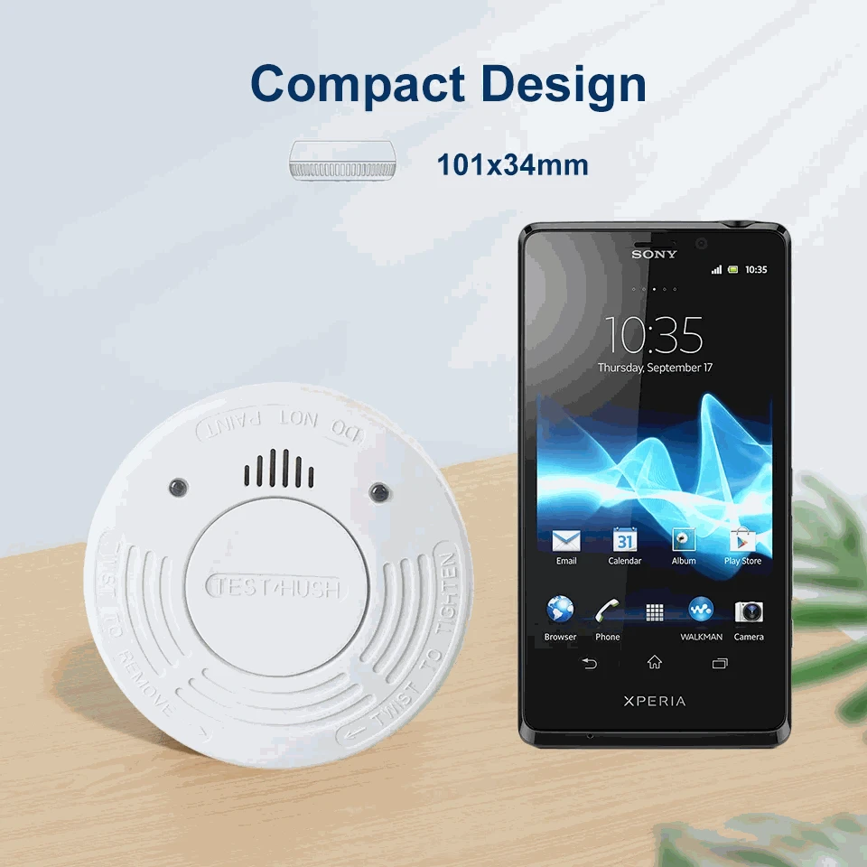 10-Year Smoke Detector – Long-Life Household Fire Alarm-1-Pack / CHINA