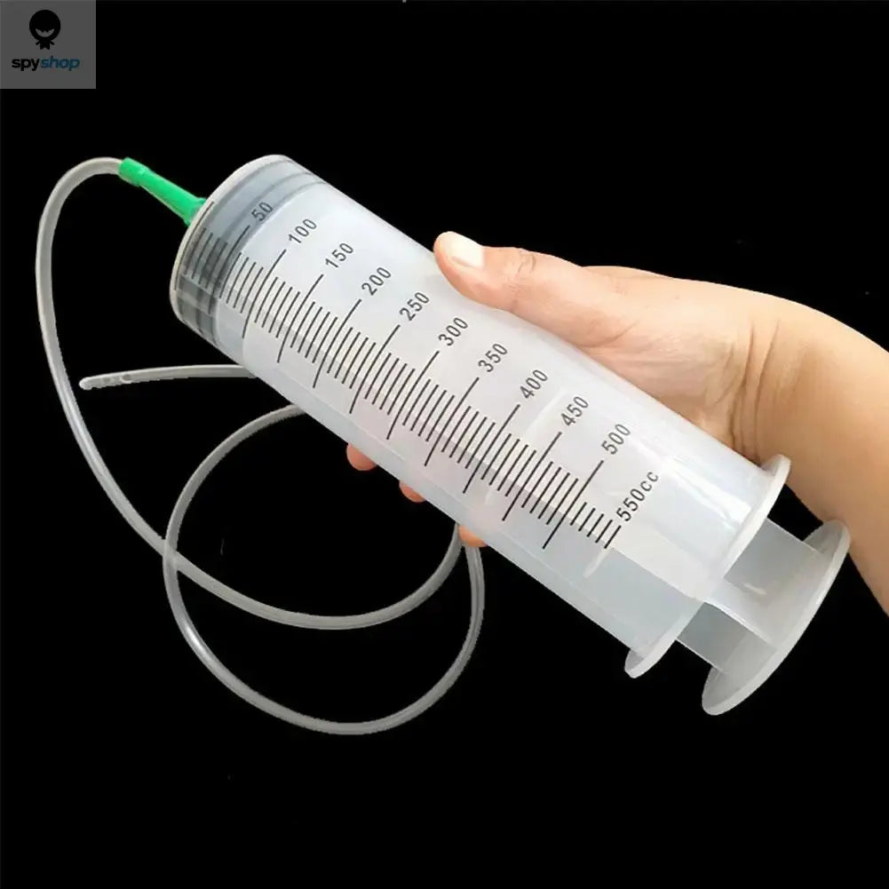 100/300/550ml Large Capacity Syringes Oil Pump With 1m Hose Pet Feeding Measuring Pump Hydroponics Nutrient Big Syringe