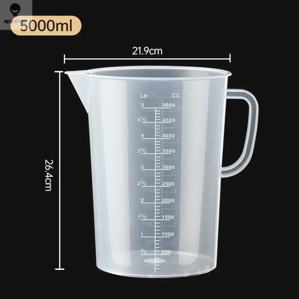 100-5000ml Thickened Plastic Measuring Cup with Scale Food Grade Measuring Cup Experimental Measuring Cup Beaker Plastic Cup Spy-shop.com