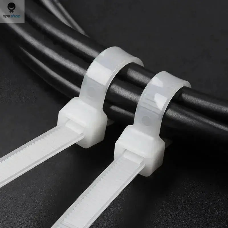 1000/100Pcs Nylon Cable Ties Self-locking Cord Ties Straps Adjustable Cables Fastening Loop Home Office Wire Zip Ties Wholesale Spy-shop.com