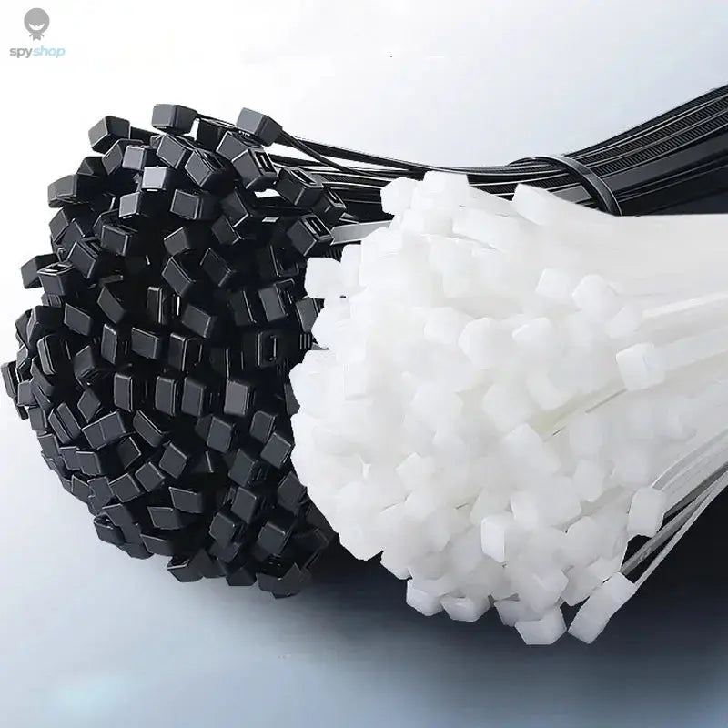 1000/100Pcs Nylon Cable Ties Self-locking Cord Ties Straps Adjustable Cables Fastening Loop Home Office Wire Zip Ties Wholesale Spy-shop.com