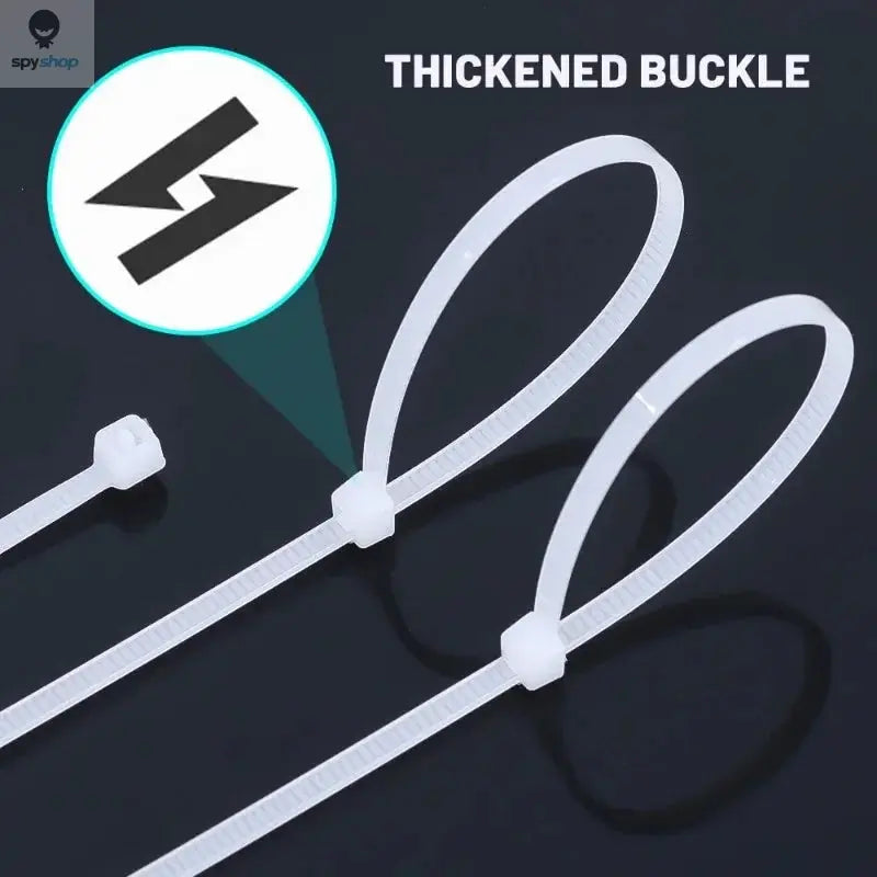 1000/100Pcs Nylon Cable Ties Self-locking Cord Ties Straps Adjustable Cables Fastening Loop Home Office Wire Zip Ties Wholesale Spy-shop.com