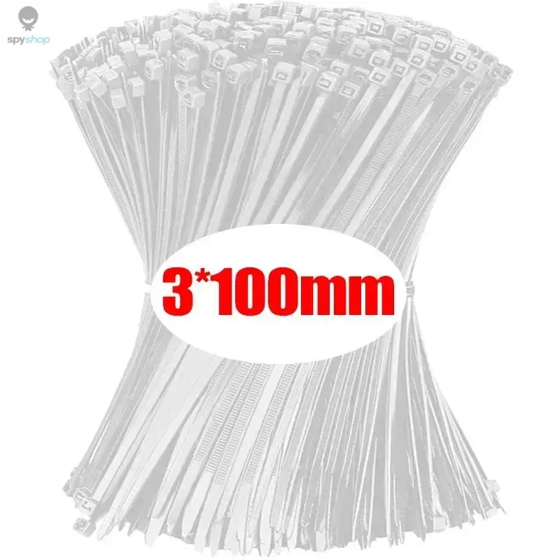 1000/100Pcs Nylon Cable Ties Self-locking Cord Ties Straps Adjustable Cables Fastening Loop Home Office Wire Zip Ties Wholesale Spy-shop.com