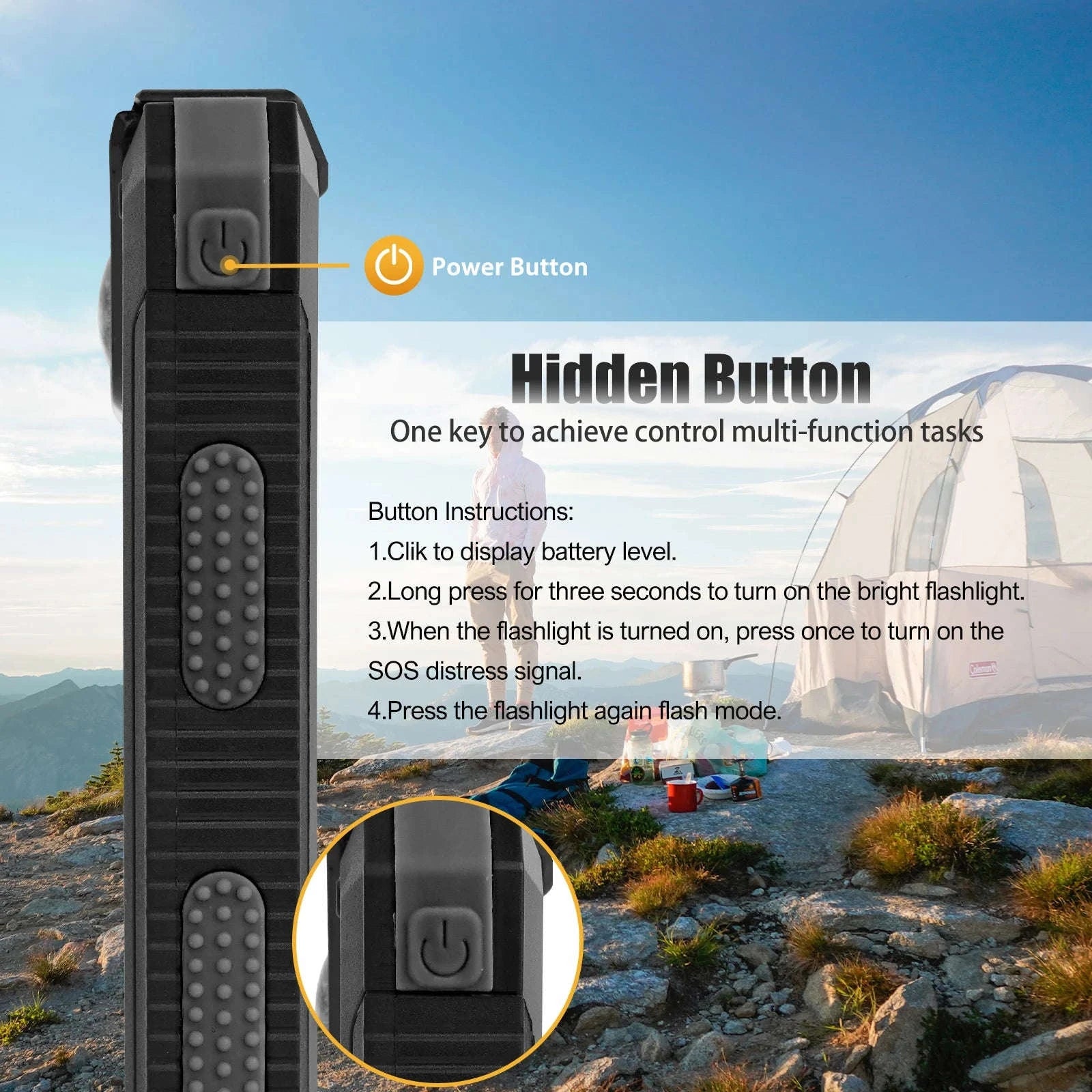 10000mAh Solar Power Bank with Dual USB, LED Flashlight & Waterproof Design-Green Color / United States