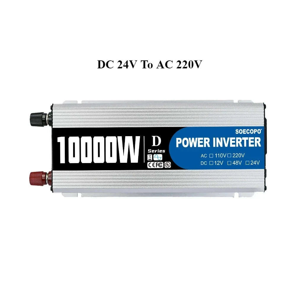 10000W DC to AC Power Inverter 12V 24V 48V to 220V with USB Port and Protection Features-12V TO 110V / China Mainland