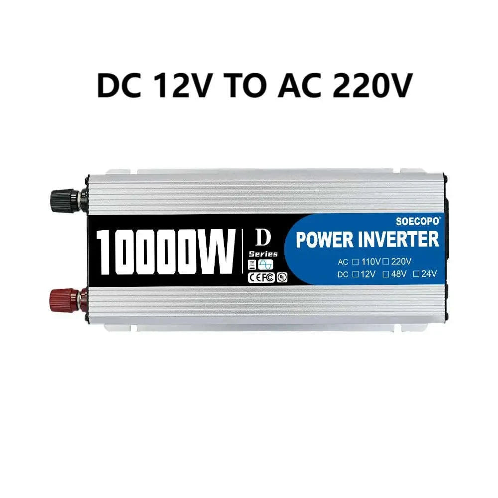 10000W DC to AC Power Inverter 12V 24V 48V to 220V with USB Port and Protection Features-12V TO 110V / China Mainland