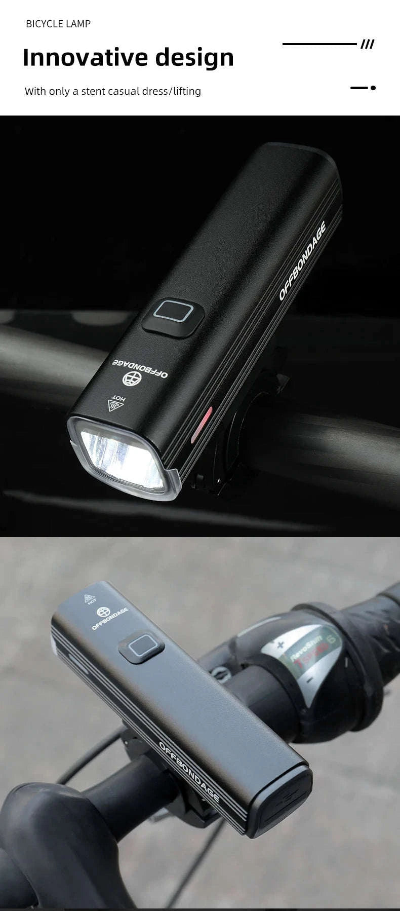 1000Lumen Bike Headlight Power Bank-HKD3-1000