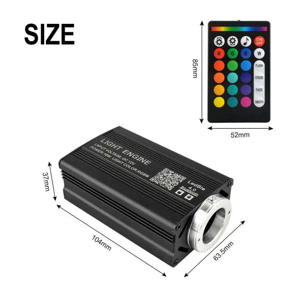 1000pcs Fiber Optic Star Light Kit for Car Roof & Home Ceiling-United States