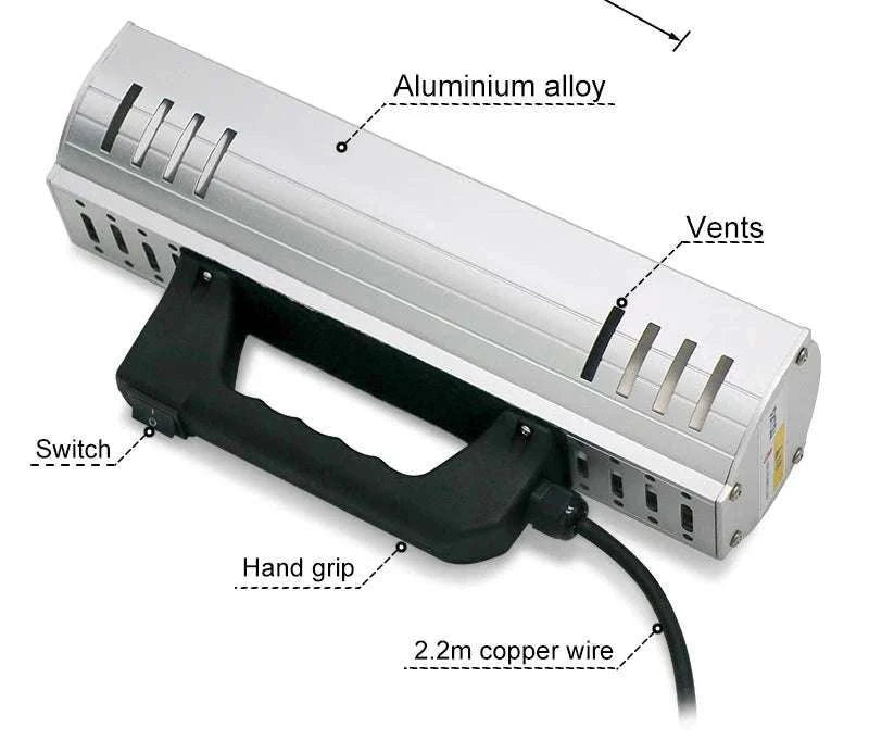 1000W Infrared Paint Curing Lamp for Auto Body Drying-