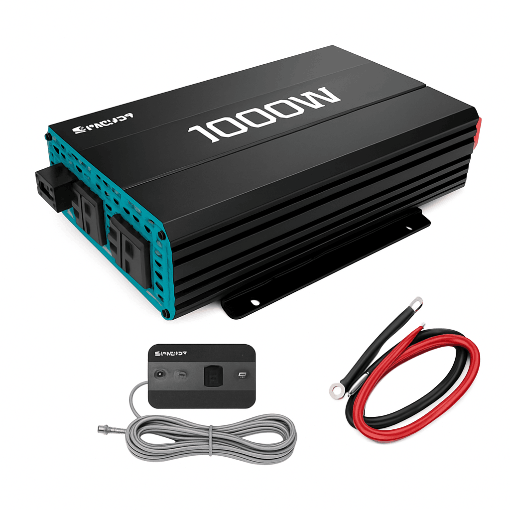1000W Pure Sine Wave Inverter 12V DC to 120V AC Converter-United States