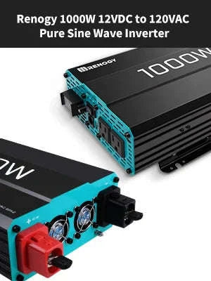 1000W Pure Sine Wave Inverter 12V DC to 120V AC Converter-United States