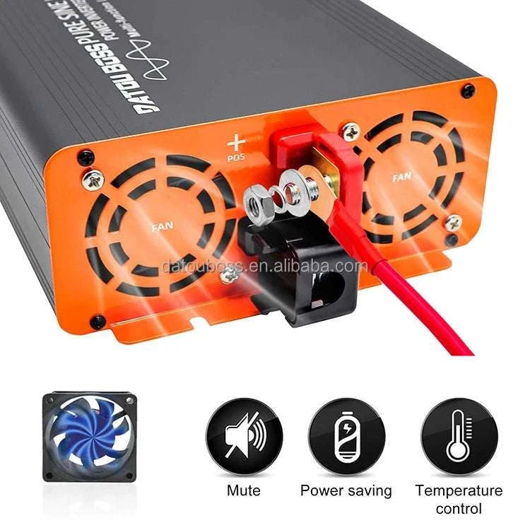 1000W Pure Sine Wave Power Inverter 12V/24V/48V to 120V/220V-PSW 24V 2000W