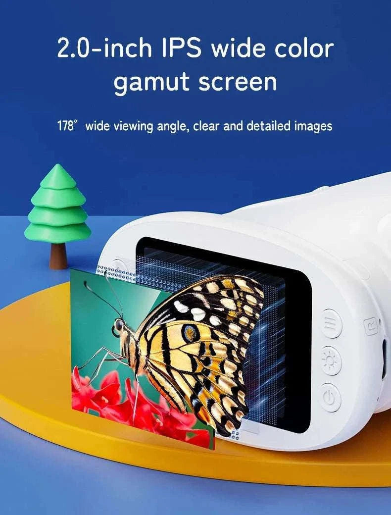 1000X Handheld Microscope for Kids with Screen-Pink / 1000X