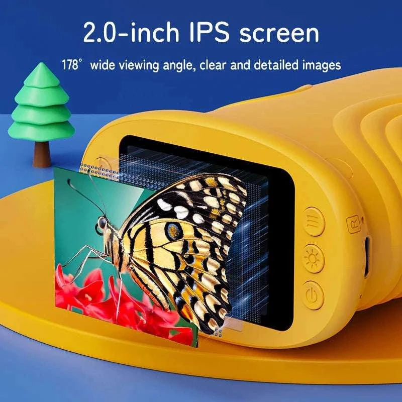 1000X Handheld Microscope for Kids with Screen-Pink / 1000X