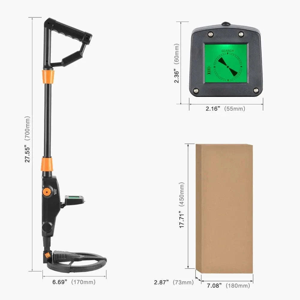 1008A Handheld Metal Detector for Kids & Beginners-black
