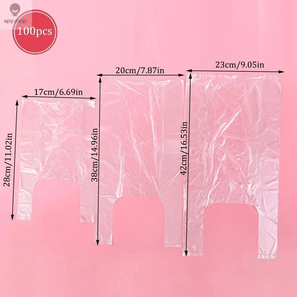 100PCS Vest Type Food Grade Thickened Breakpoint Storage Bag Refrigerator With Roll Household Disposable Hand 3 Sizes Optional Spy-shop.com