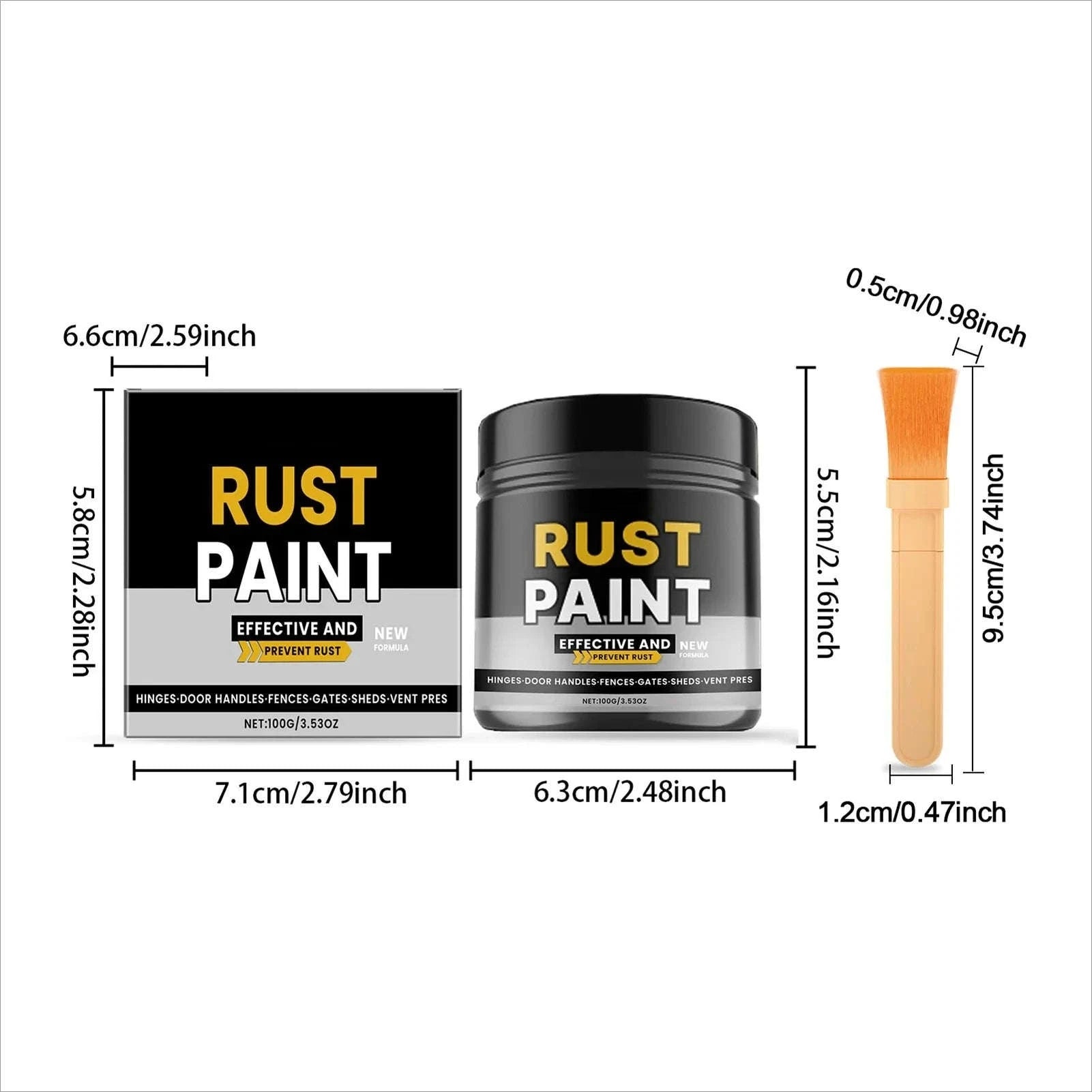 100g Anti Rust Paint Rust Converter for Metal Surfaces-Buy 5 Get 5 Free