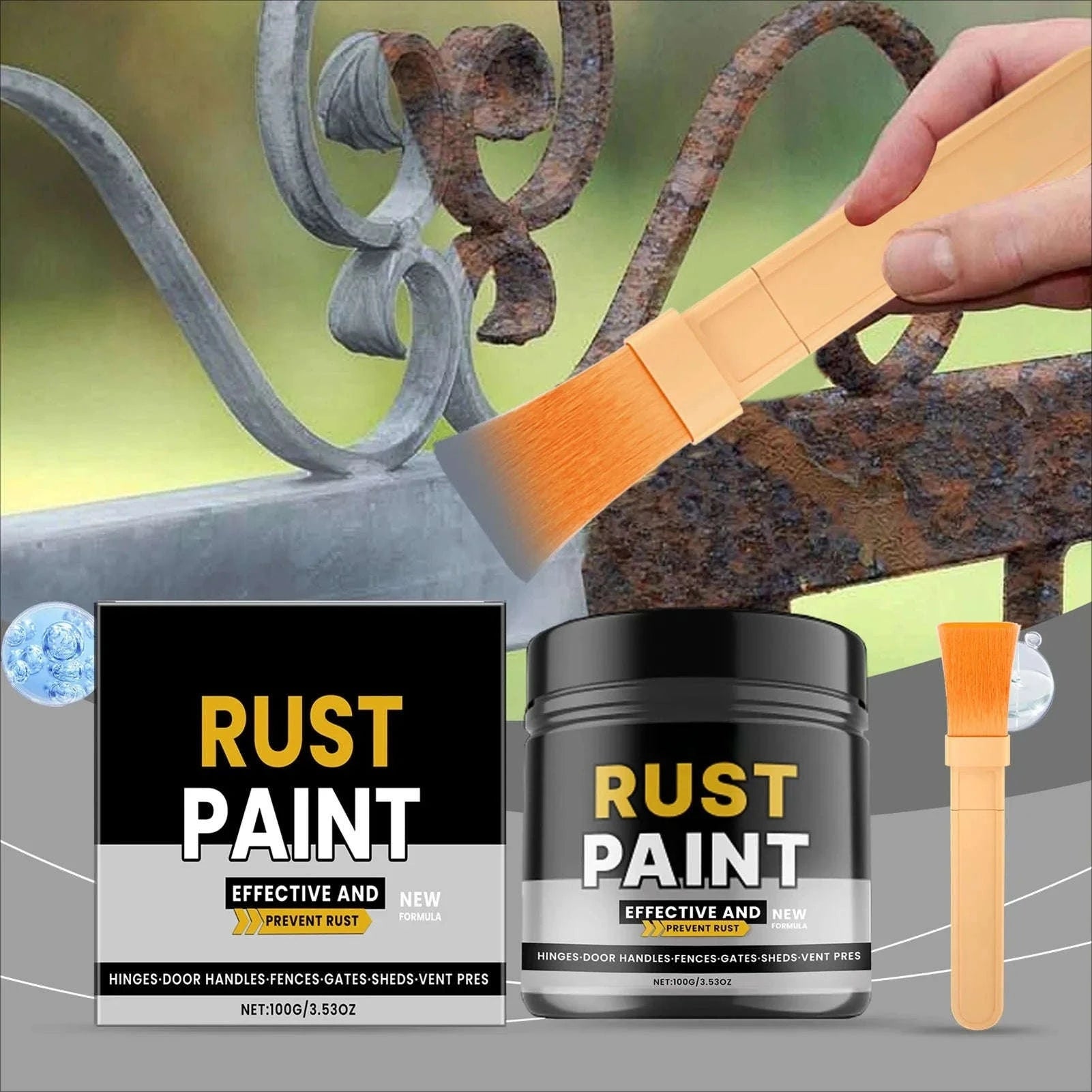 100g Anti Rust Paint Rust Converter for Metal Surfaces-Buy 5 Get 5 Free