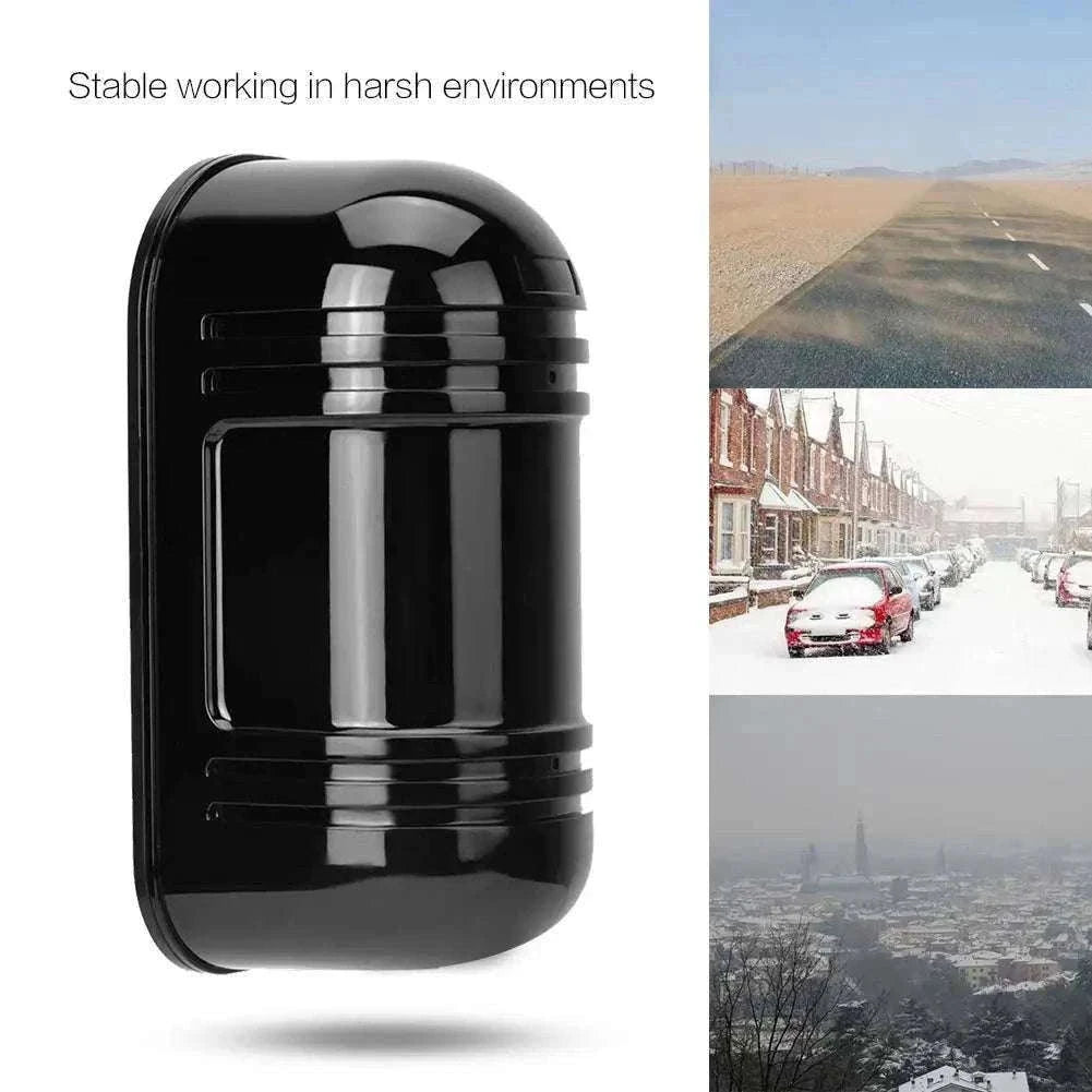100m Invisible Infrared Beam Sensor Waterproof Outdoor IR Alarm-Default Title