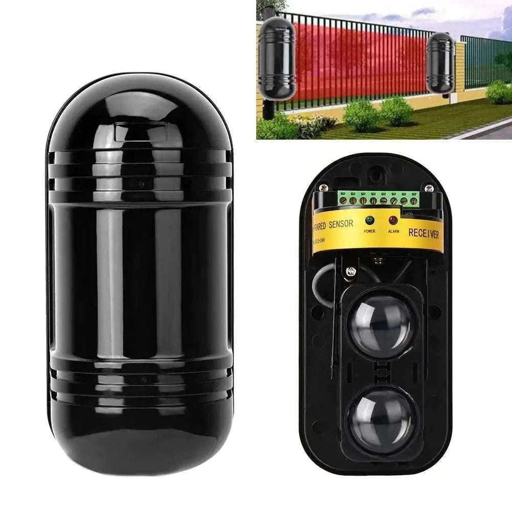 100m Invisible Infrared Beam Sensor Waterproof Outdoor IR Alarm-Default Title