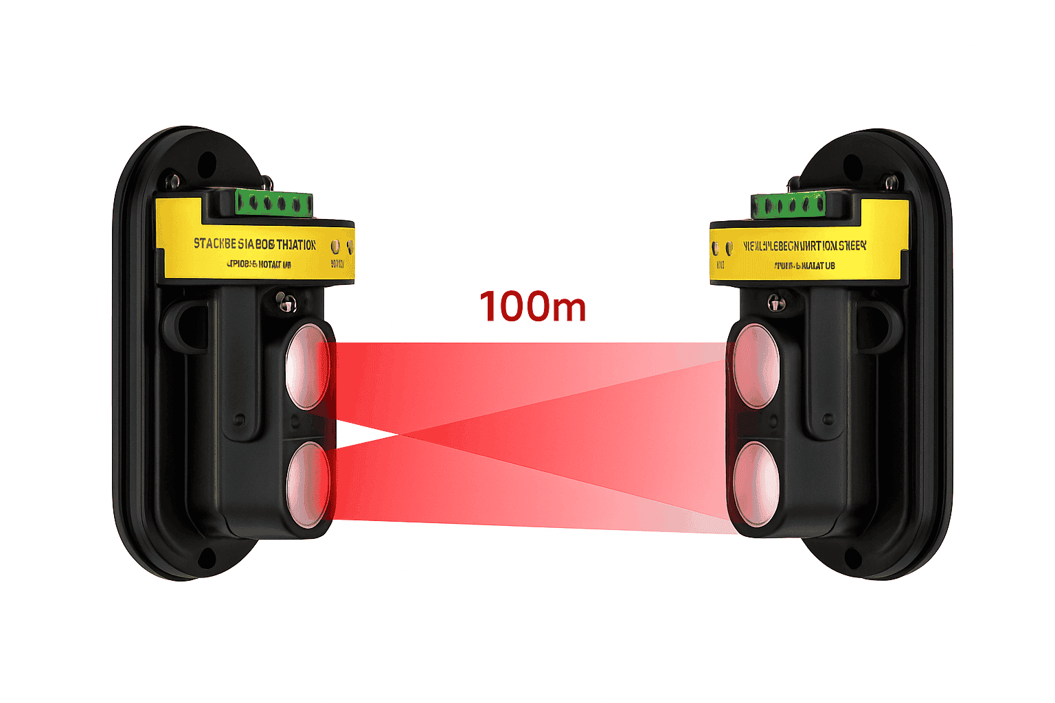 100m Invisible Infrared Beam Sensor Waterproof Outdoor IR Alarm-Default Title