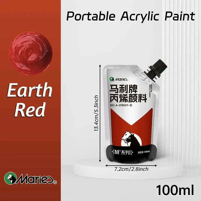 100ml Acrylic Paint Set for Vibrant Creative Projects-Black