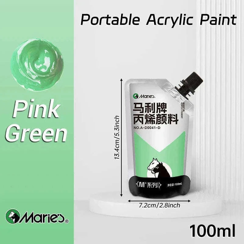 100ml Acrylic Paint Set for Vibrant Creative Projects-Black