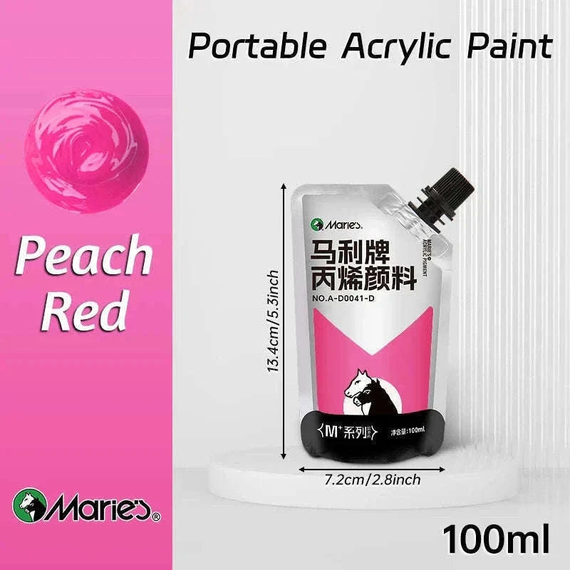100ml Acrylic Paint Set for Vibrant Creative Projects-Black