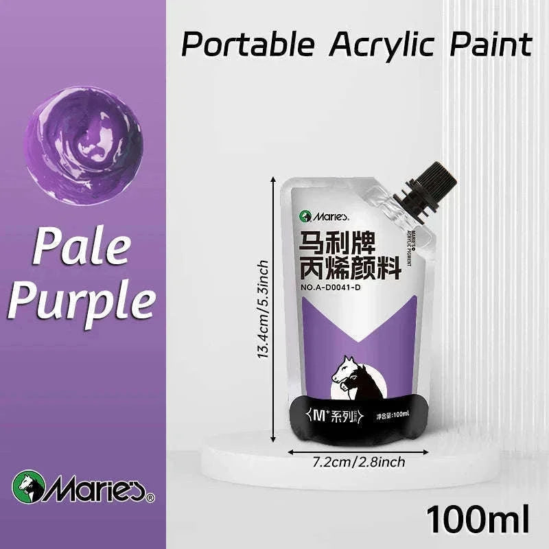 100ml Acrylic Paint Set for Vibrant Creative Projects-Black