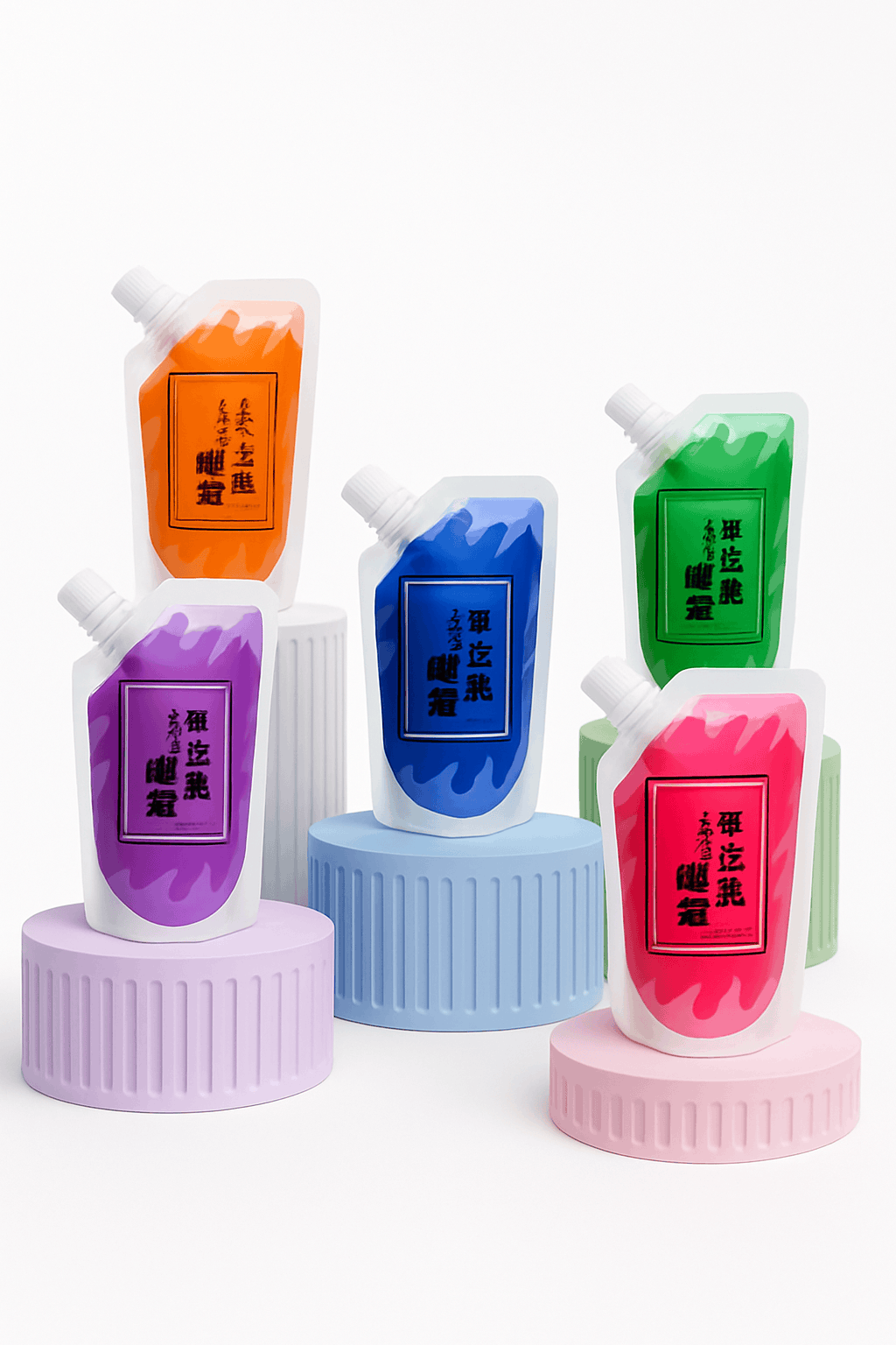 100ml Fluid Acrylic Paint Pouch for Bold Creative Colour-emerald green / CHINA / single color