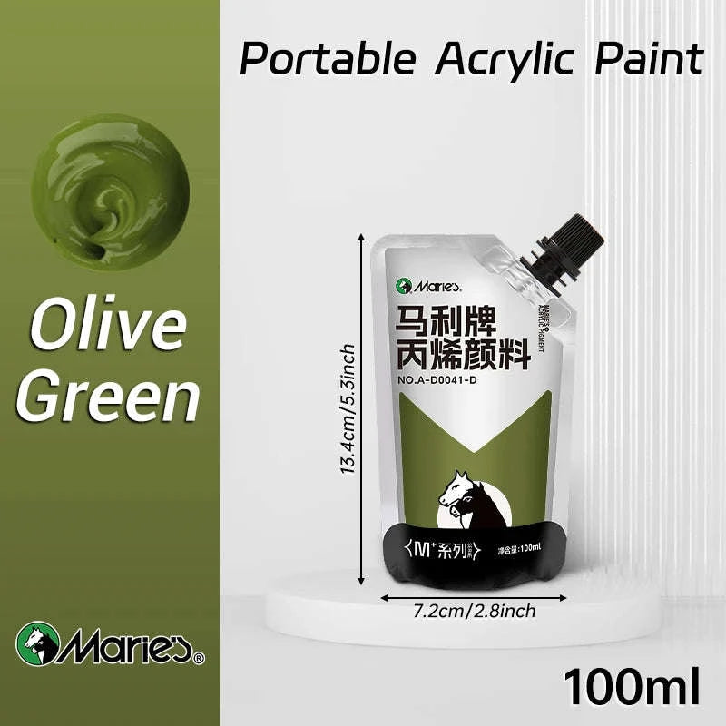 100ml Marie’s Acrylic Paint Set-Black