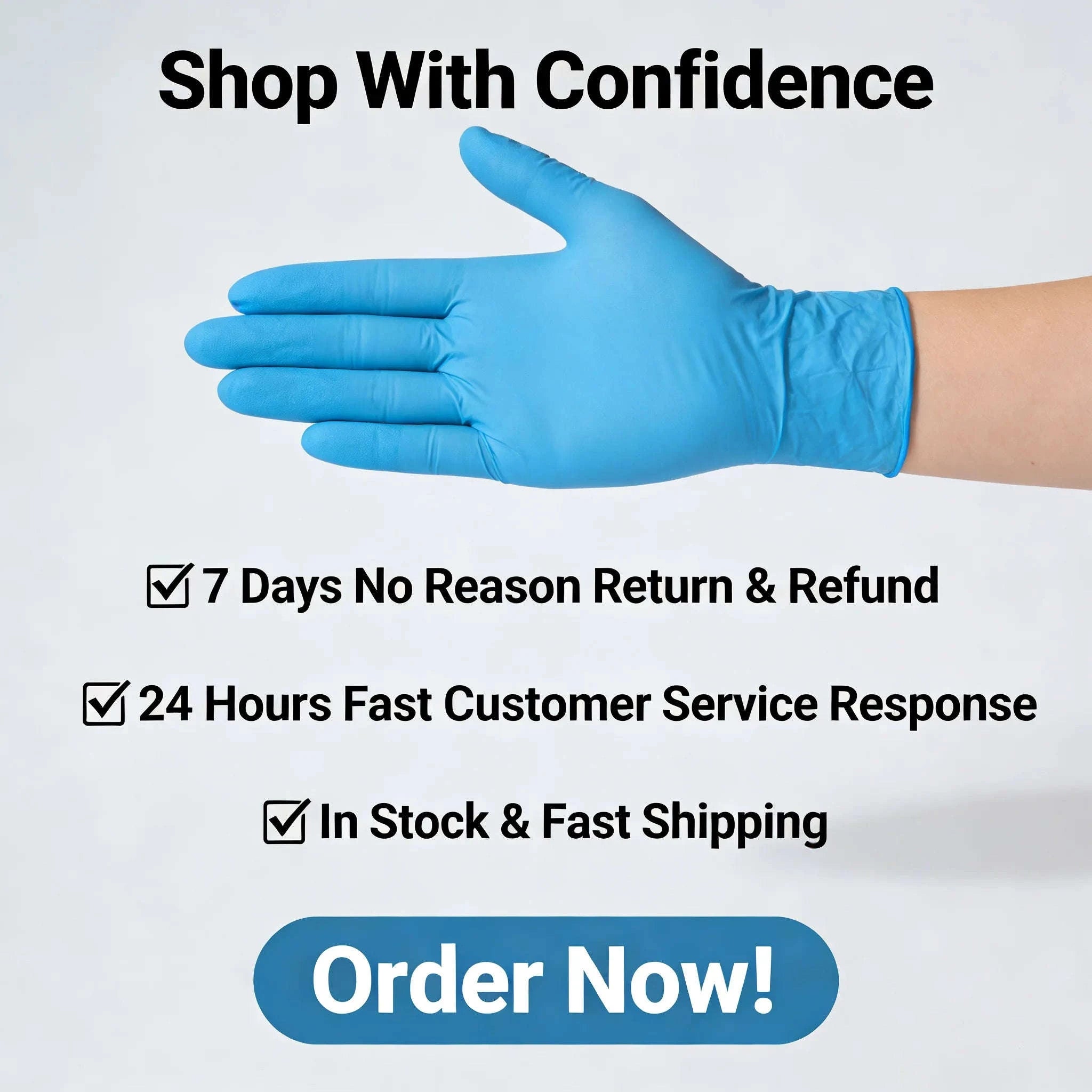 100PCS Black Disposable Cleaning Gloves for Salon, Tattoo & Dishwashing-Pink / M / United States