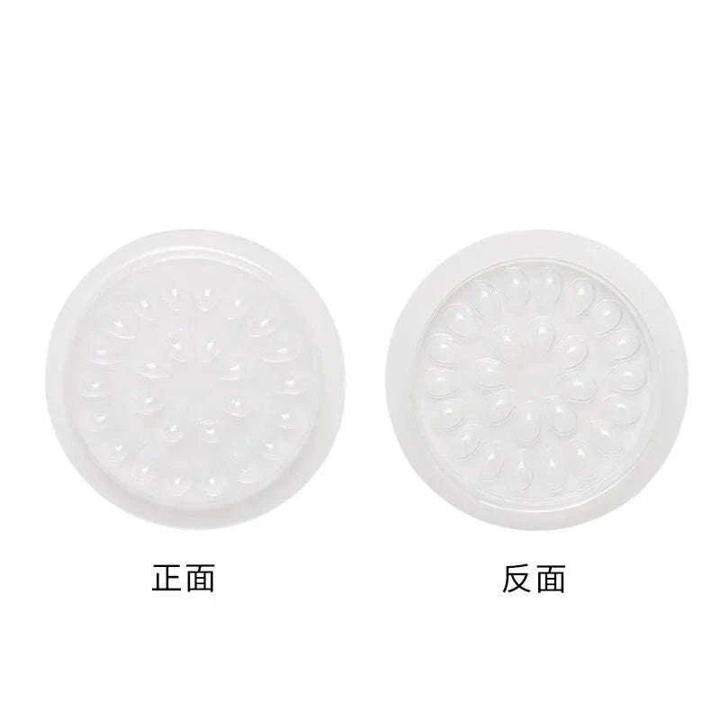 100pcs Eyelash Glue Holder Pads – Disposable Adhesive Trays-rose