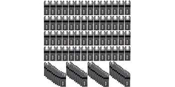 100PCS Oscillating Multitool Saw Blades Kit for Wood Metal Plastic-United States